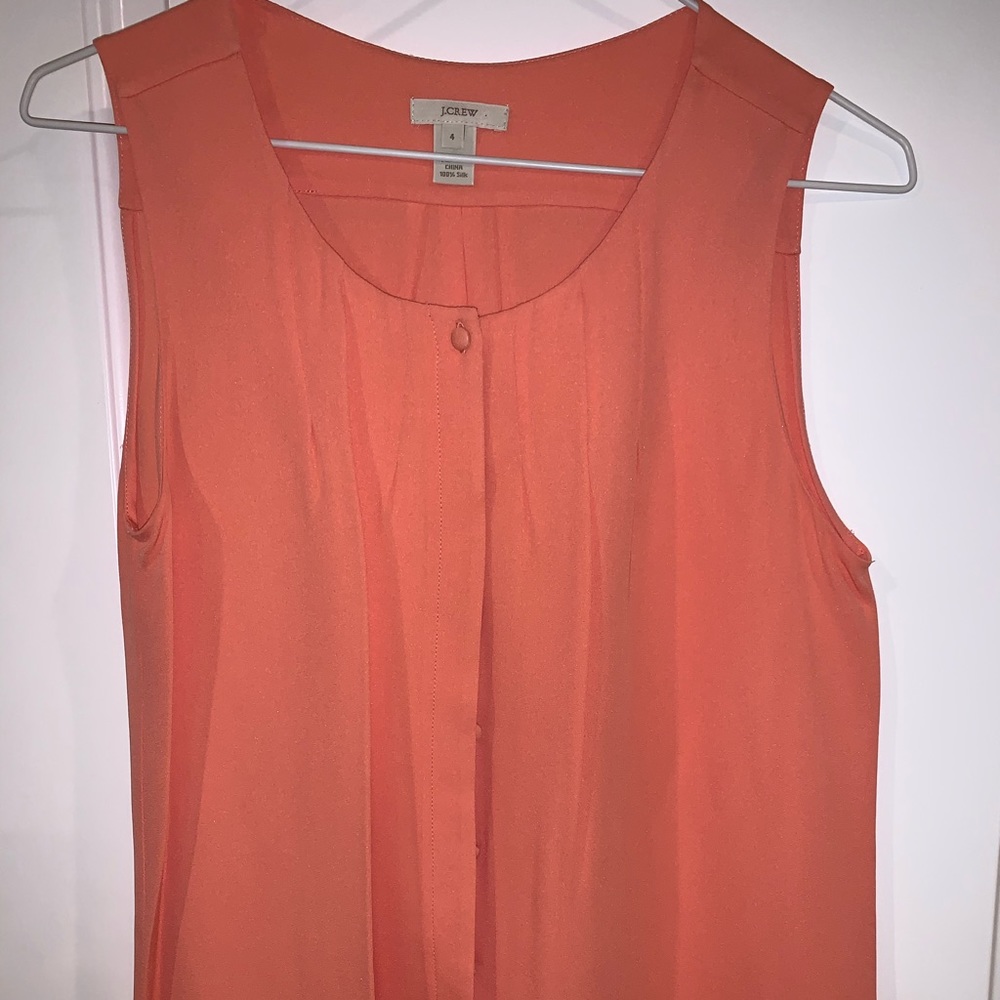 J.Crew silk sleeveless blouse
